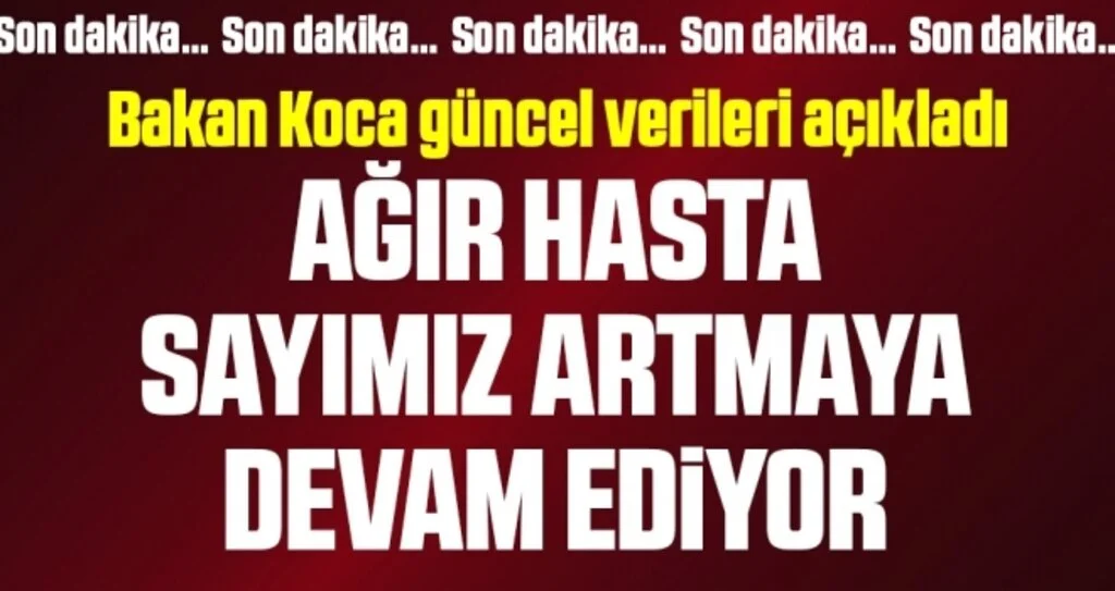 Son dakika… Güncel corona virüsü verileri açıklandı! İşte 8 Eylül tablosu…