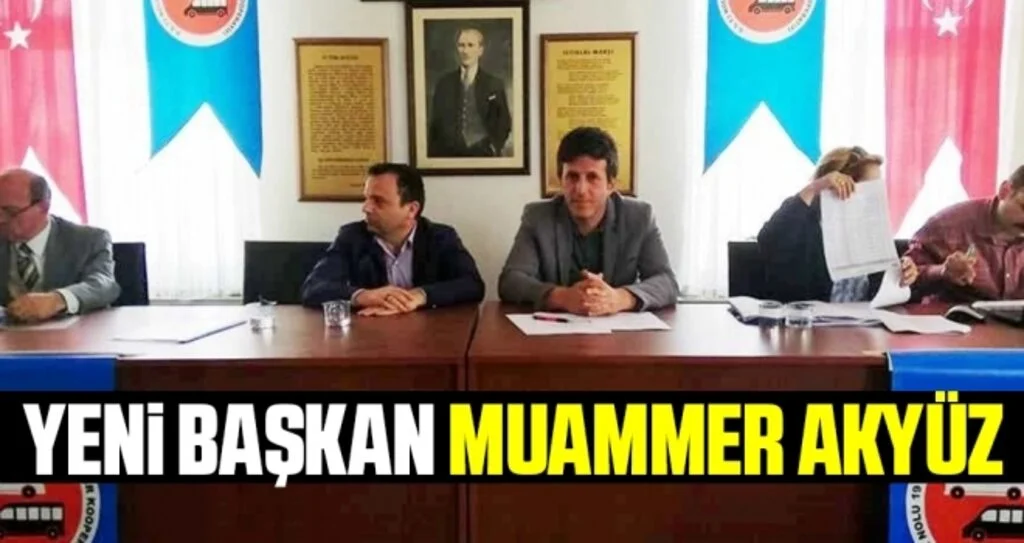 S.S. 13 Nolu 19 Mayıs Minibüs ve Otobüsçüleri Motorlu Taşıyıcılar Kooperatifinin yeni Başkanı Muammer Akyüz