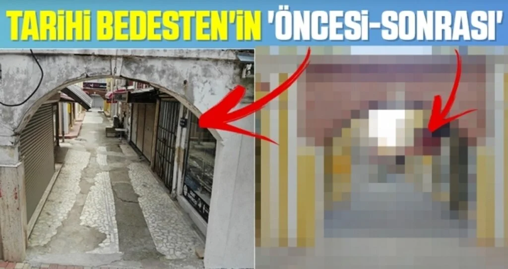 Tarihi Bedesten'in 'öncesi-sonrası'