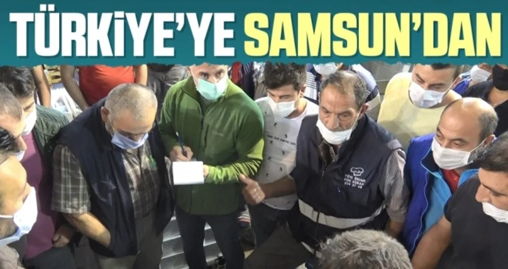 Türkiye'ye Samsun'dan