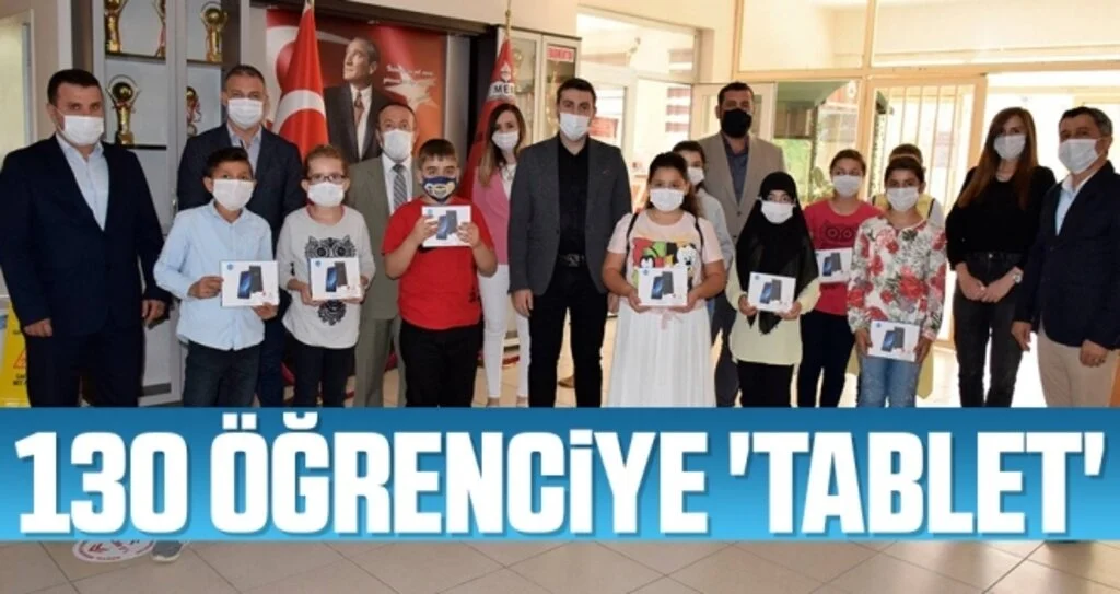 130 öğrenciye 'tablet'