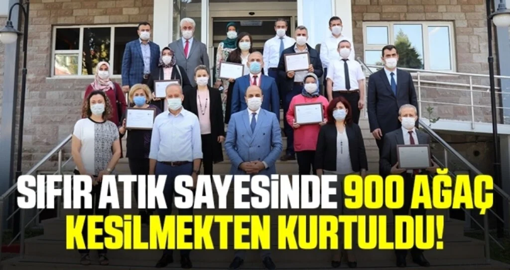 24 sağlık tesisi 'Sıfır Atık Belgesi' aldı, 900 ağaç kesilmekten kurtuldu