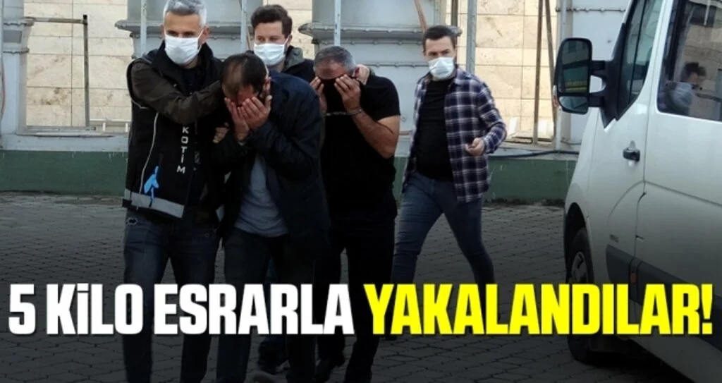 5 kilo 395 gram esrarla yakalanan 2 kişi tutuklandı