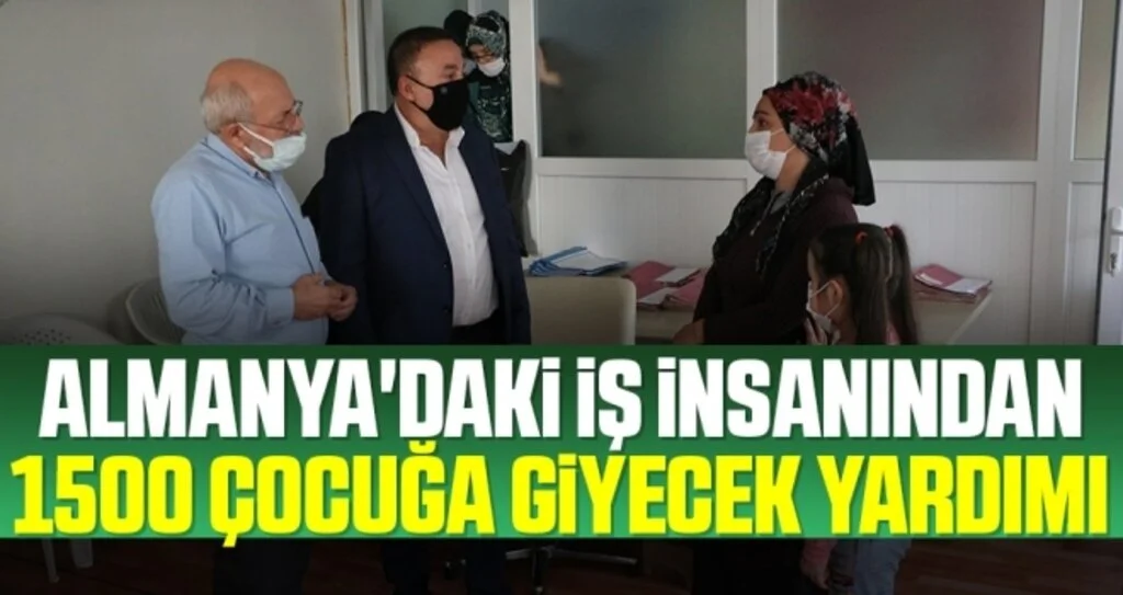 Almanya'da yaşayan iş insanından Samsun'daki 1500 çocuğa giyecek yardımı
