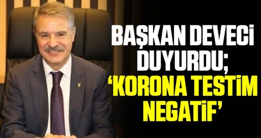 Atakum Belediye Başkanı Cemil Deveci'nin Korona Testi Negatif
