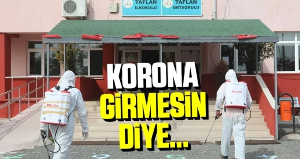 Atakum Belediyesi’nden ilk ders öncesinde 24 okula dezenfeksiyon
