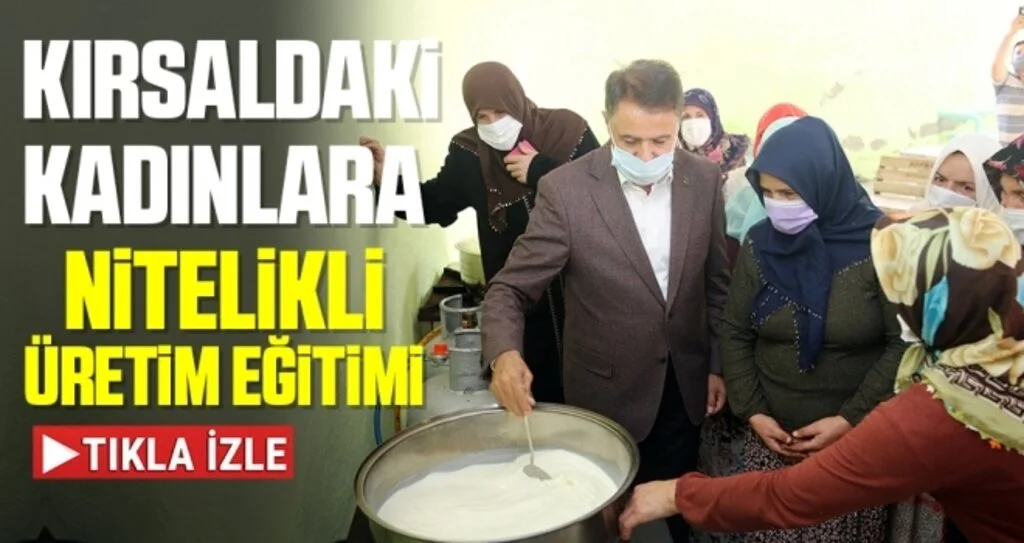 Atakum Belediyesi’nden kırsaldaki kadınlara nitelikli üretim eğitimi