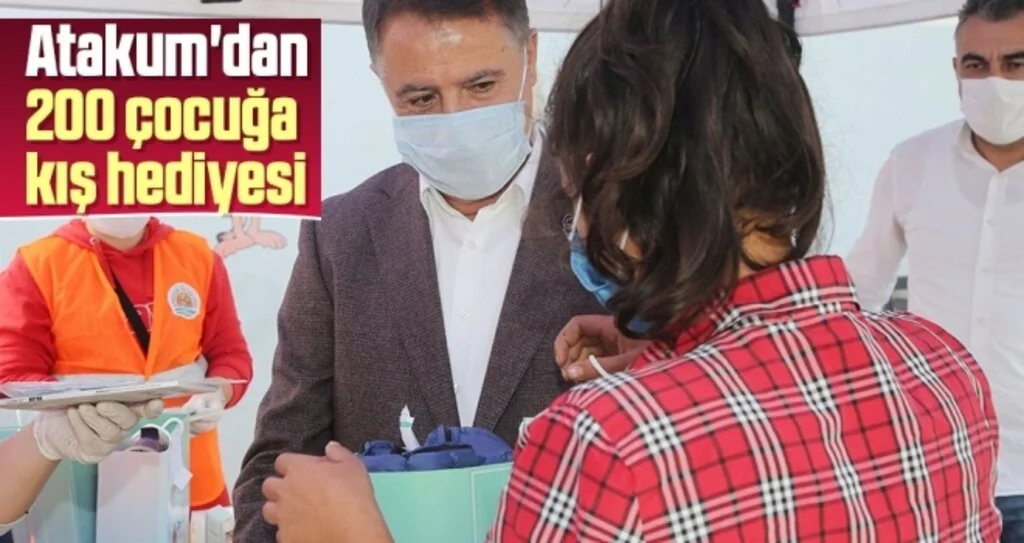 Atakum'dan 200 çocuğa kış hediyesi