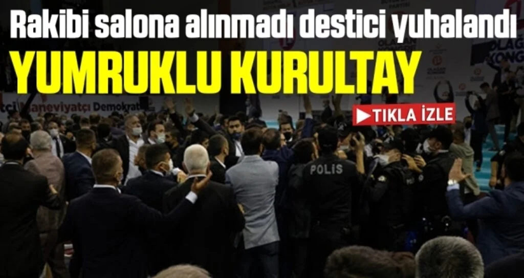 BBP'nin 11. Büyük Kongresi'nde arbede çıktı! Genel Başkan adayı salona alınmadı