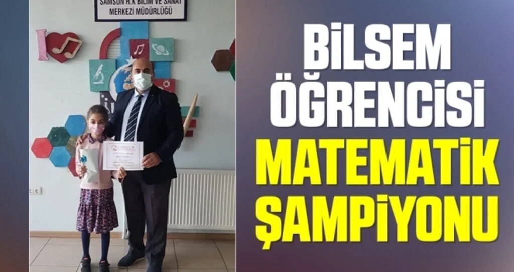 BİLSEM öğrencisi matematik şampiyonu 