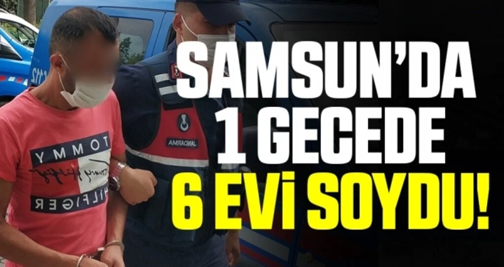 Bir gecede 6 evden hırsızlık yaptığı iddia edilen şahıs yakalandı