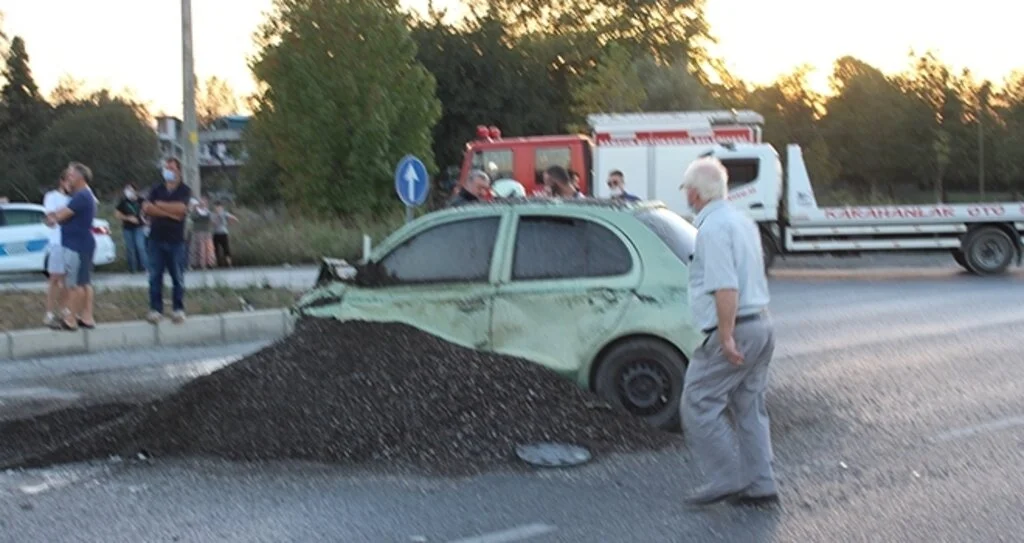 Çarşamba’da trafik kazası: 1 yaralı