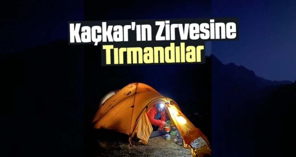 Kaçkar'ın Zirvesine Tırmandılar