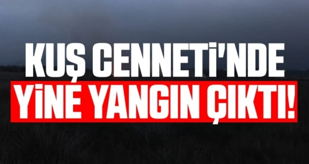 Kuş Cenneti'nde Yine Yangın Çıktı!