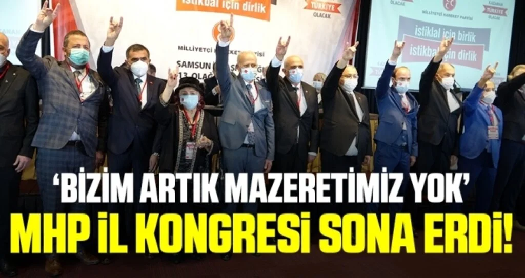 MHP Samsun İl Kongresi Sona Erdi! Abdullah Karapıçak Güven Tazeledi