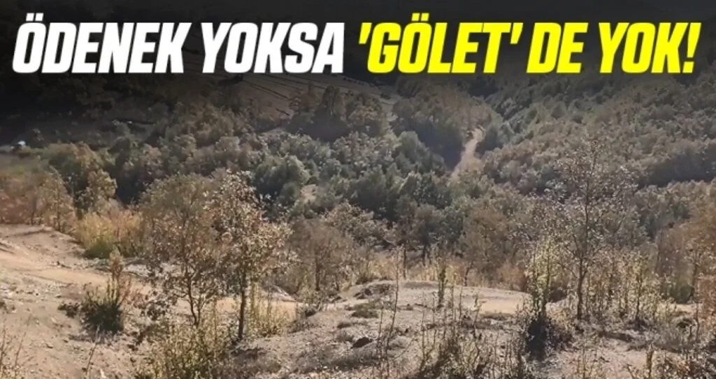Ödenek yoksa 'gölet' de yok!