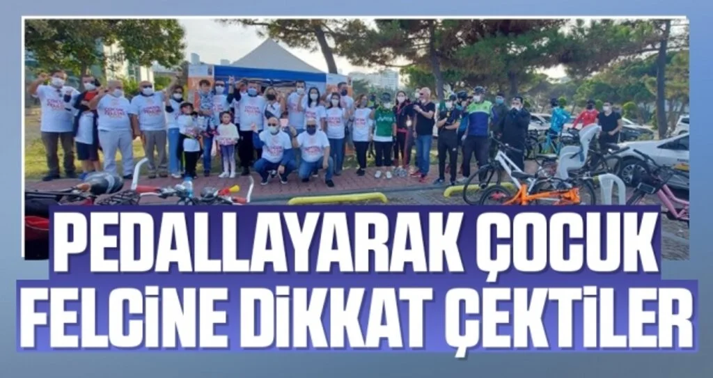Pedallayarak çocuk felcine dikkat çektiler 