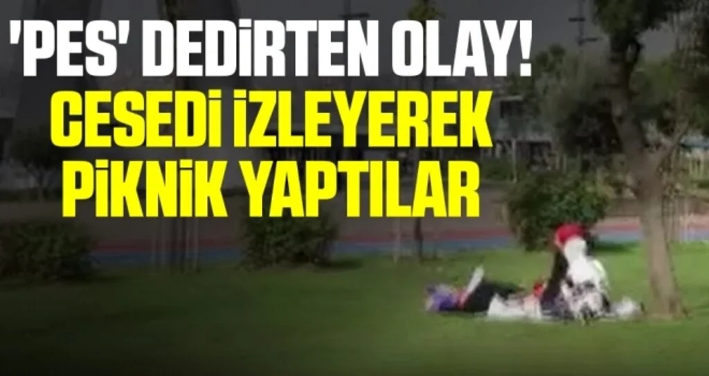 'Pes' dedirten olay! Cesedi izleyerek piknik yaptılar