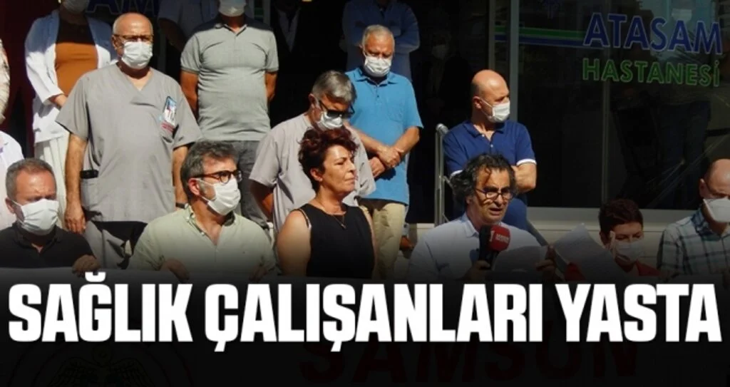 Sağlık çalışanları yasta
