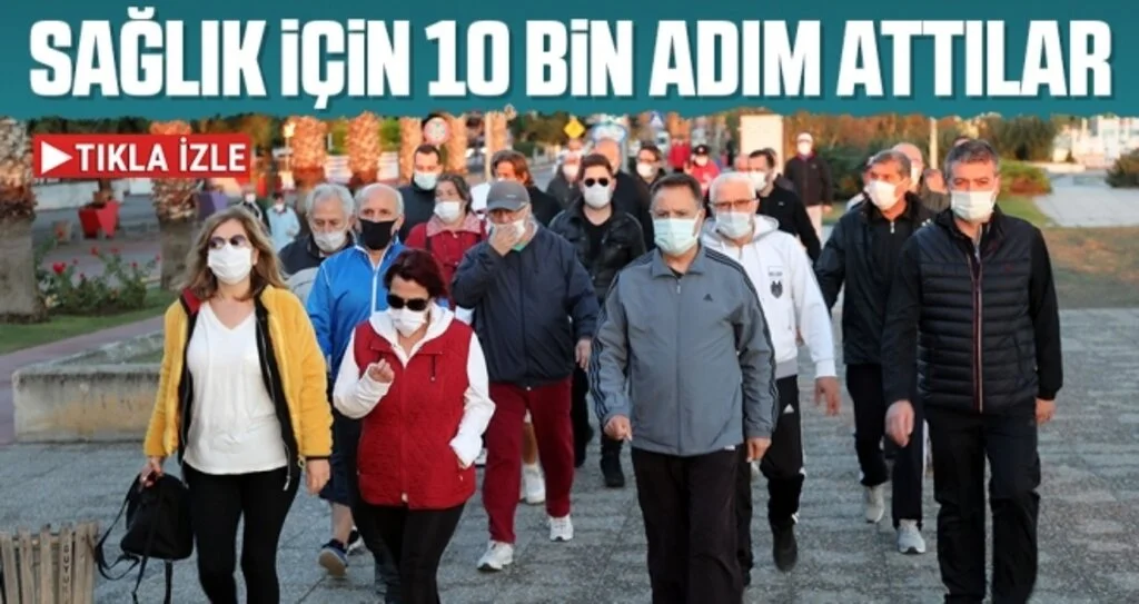 Sağlık İçin 10 Bin Adım Attılar