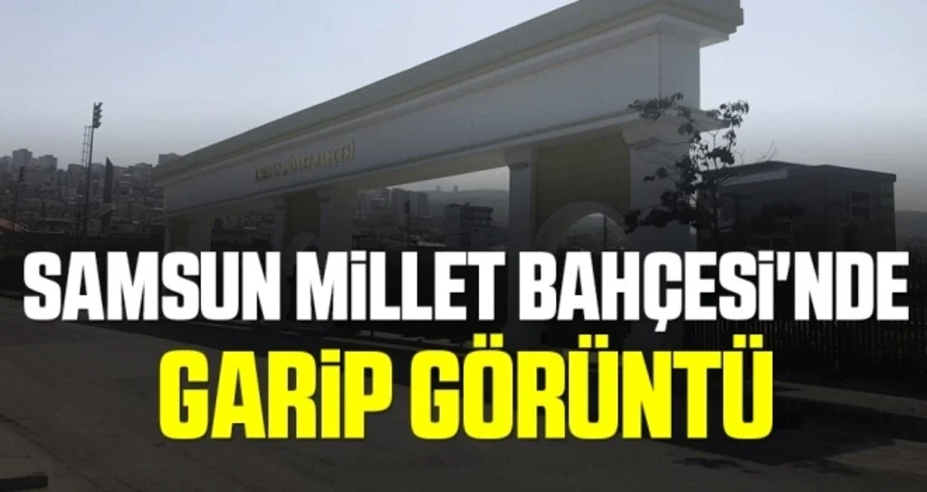 Samsun Millet Bahçesi'nde Garip Görüntü