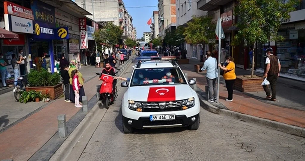 Samsun’da 29 Ekim konvoyu