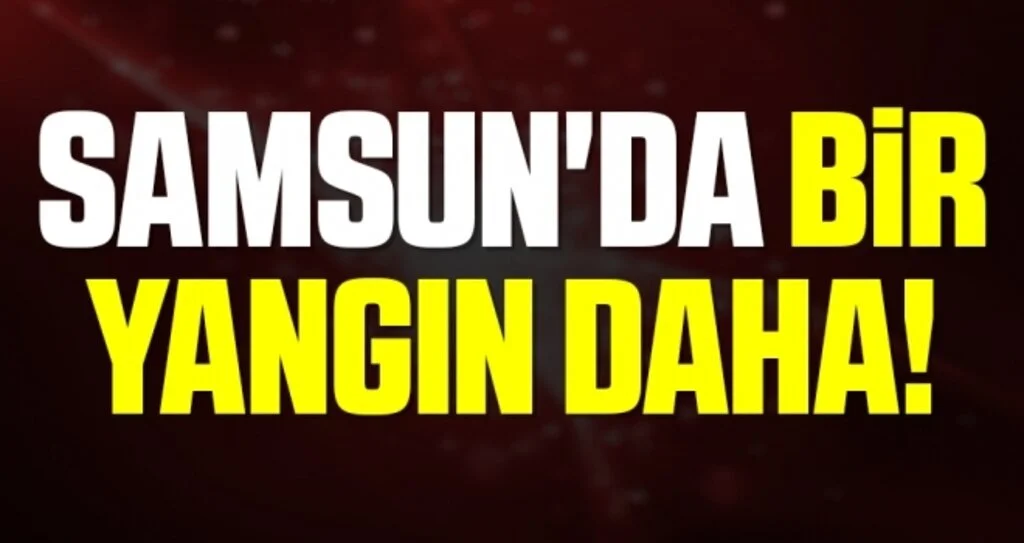 Samsun'da Bir Yangın Daha!