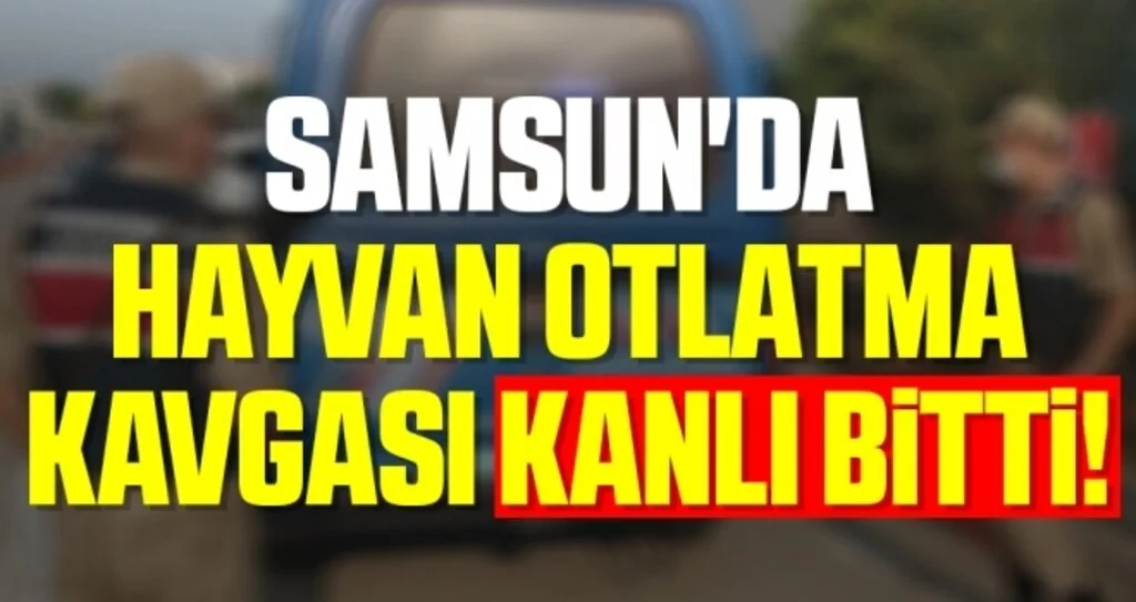 Samsun'da hayvan otlatma kavgası kanlı bitti!