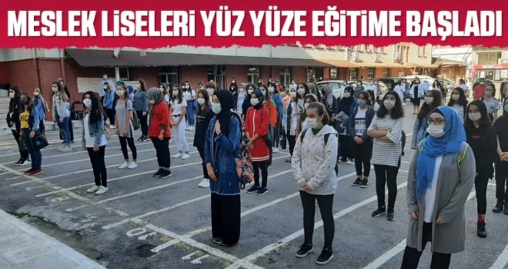 Samsun’da meslek liseleri yüz yüze eğitime başladı
