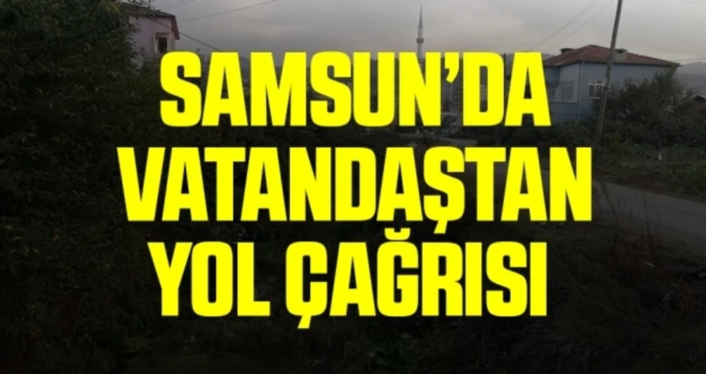 Samsun'da vatandaştan yol çağrısı 