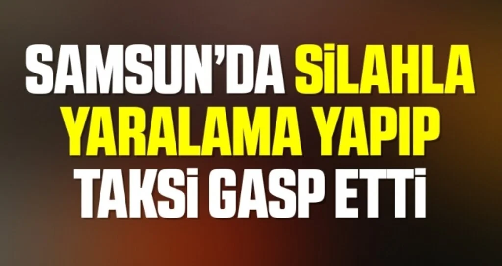 Silahla yaralama yapıp taksi gasp etti
