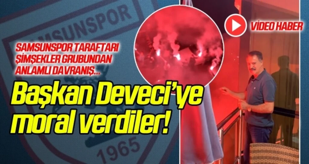 Şimşekler Grubu Başkan Deveci'ye moral verdi