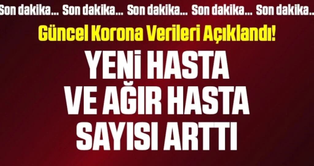 Son dakika… 29 Ekim corona virüsü verileri açıklandı