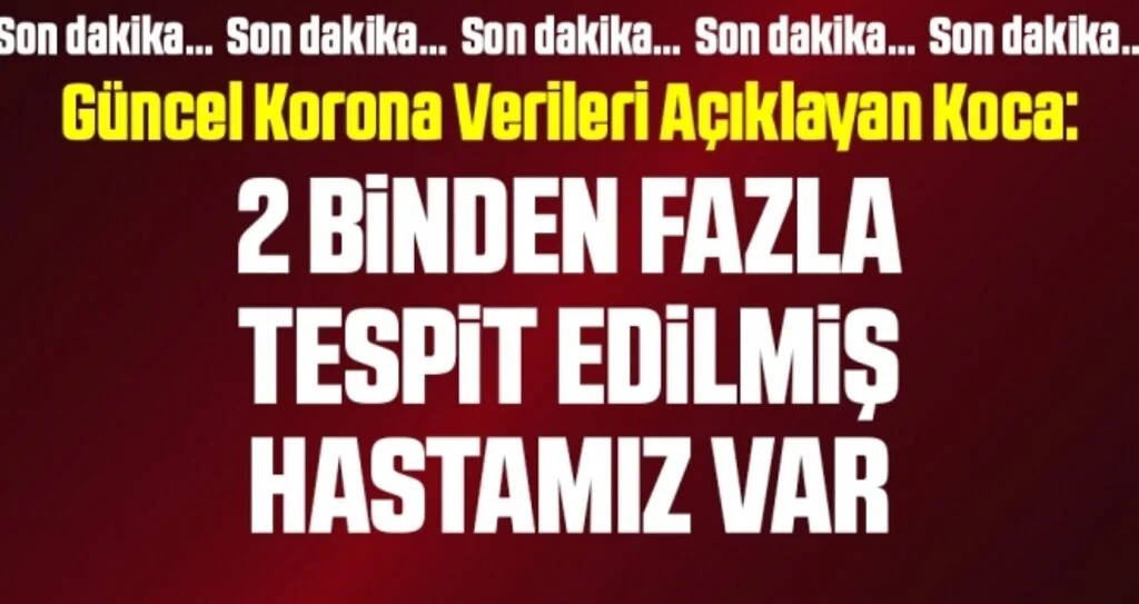 Son dakika… Bakan Koca, coronadan kaynaklı can kaybı ve yeni hasta sayısını açıkladı! İşte 21 Ekim tablosu…