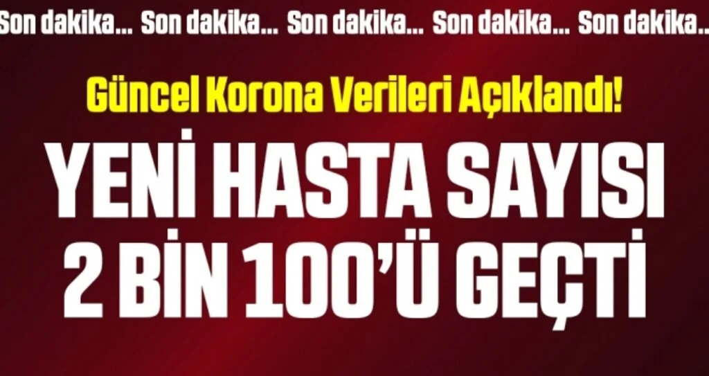 Son dakika… Corona virüsü verileri açıklandı! İşte 22 Ekim tablosu