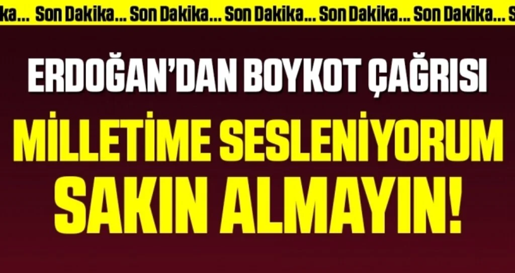 Son dakika… Erdoğan’dan Fransız mallarına boykot çağrısı
