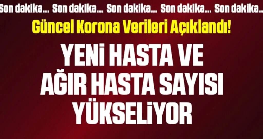 Son dakika… Sağlık Bakanlığı corona verilerini açıkladı! İşte 27 Ekim tablosu