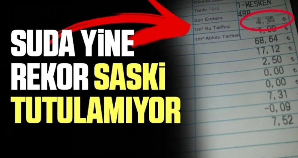 Suda Yine Rekor SASKİ Tutulamıyor