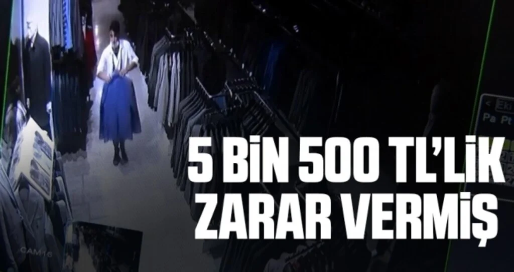 Takım elbise çaldıktan sonra otostop çektiği polise yakalanan hırsız 5 bin 500 TL’lik zarar vermiş