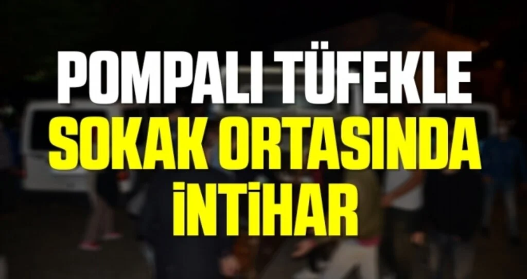 Terme'de Pompalı tüfekle sokak ortasında intihar etti