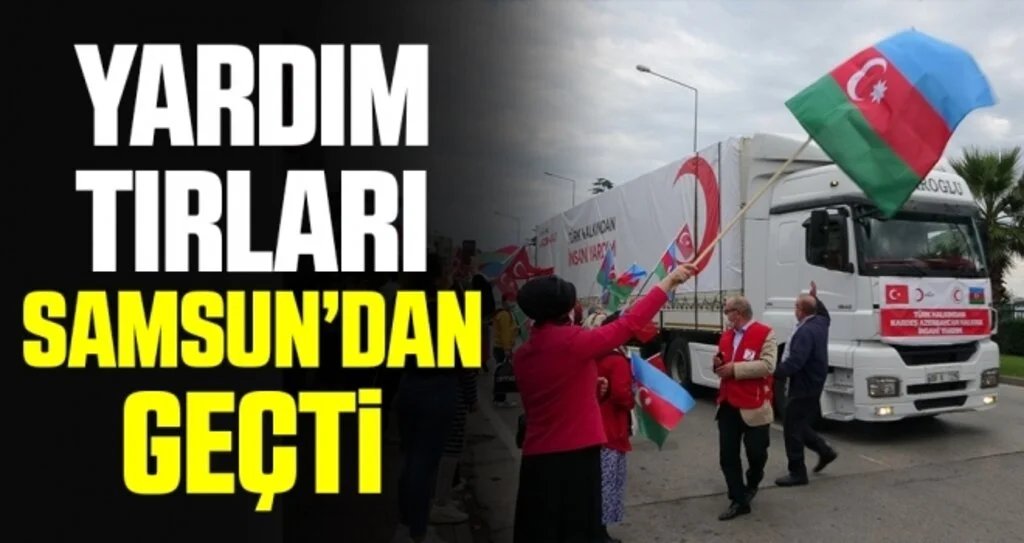 Türkiye’den Azerbaycan’a 11 tır yardım