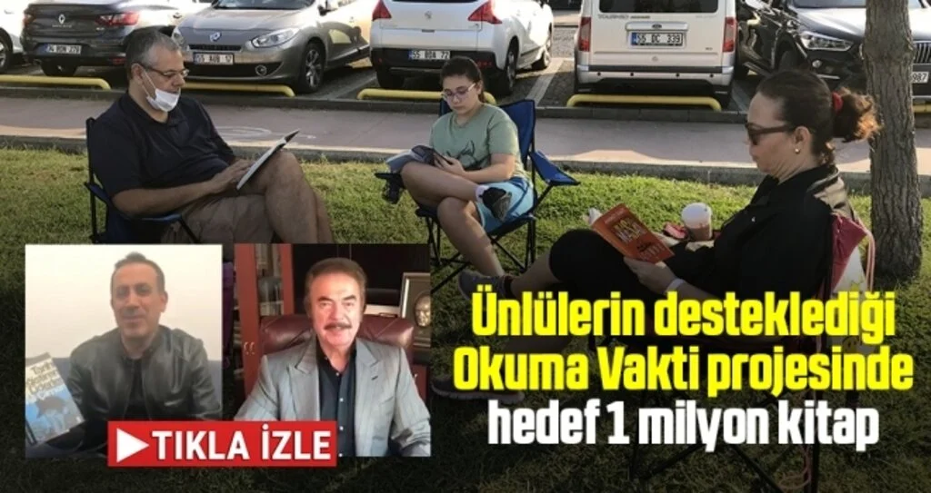 Ünlülerin desteklediği Okuma Vakti projesinde hedef 1 milyon kitap