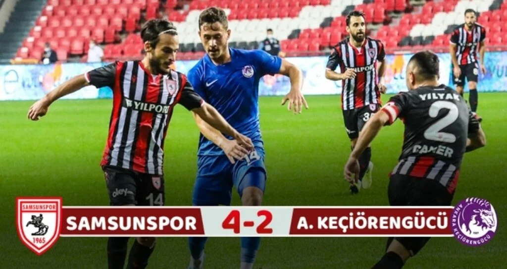 Yılport Samsunspor : 4 Ankara Keçiörengücü: 2  (Maç Sonucu)