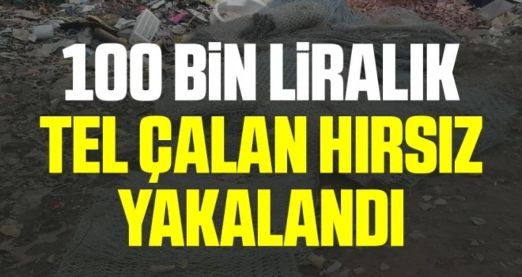 100 bin liralık tel çalan hırsız yakalandı