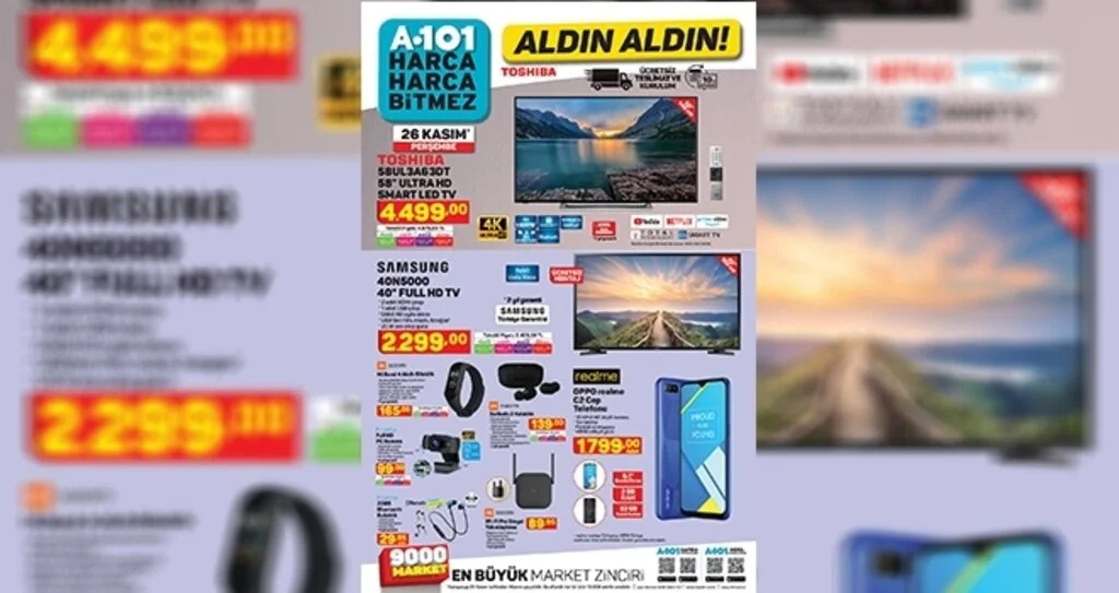 A101 26 Kasım 2020 Aktüel ürünler kataloğu! A101'de bu hafta indirimli neler var? A101 indirimli ürünler listesi