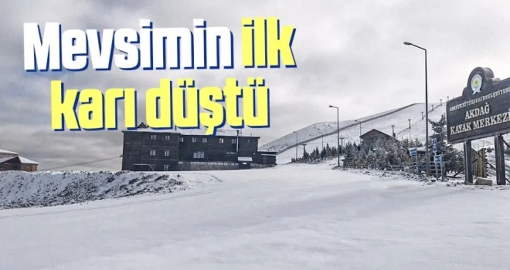 Akdağ’a mevsimin ilk karı düştü