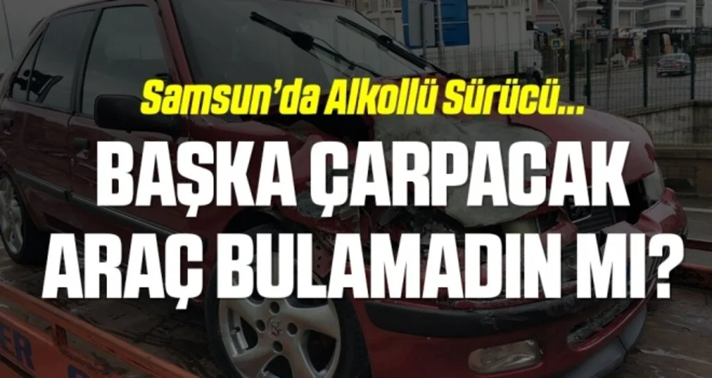Alkollü sürücü polis aracına çarptı: 1 polis yaralı