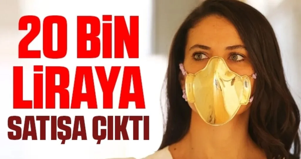 Altın ve gümüşten yapılan maskeler satışa sunuldu
