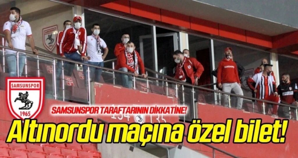 Altınordu maçına özel bilet satışı yapılacak