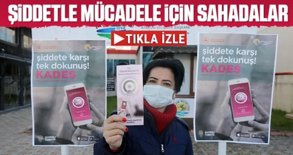 Atakum Belediyesi ekipleri şiddetle mücadele için sahada